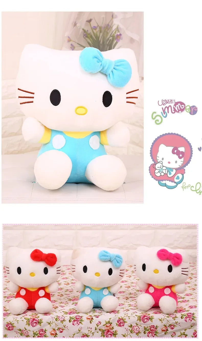 20cm Sanrio Kawaii Hello Kitty Plush Toy – Cute Stuffed Doll, Perfect for Room Decor or a Birthday Gift for Girls!